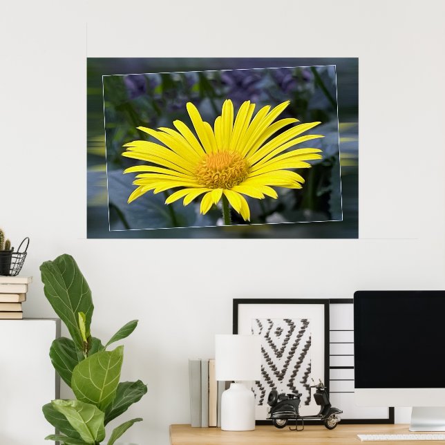Póster Pétalos amarillos (Oficina en casa)
