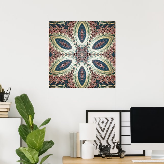 Póster Pétalos Celestiales de Infinito  (Oficina en casa)