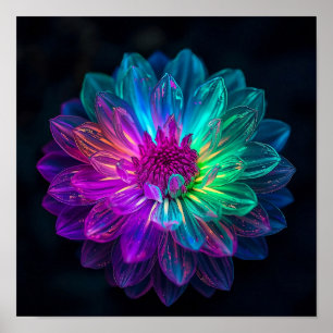 Póster Pétalos de Prisma Macro