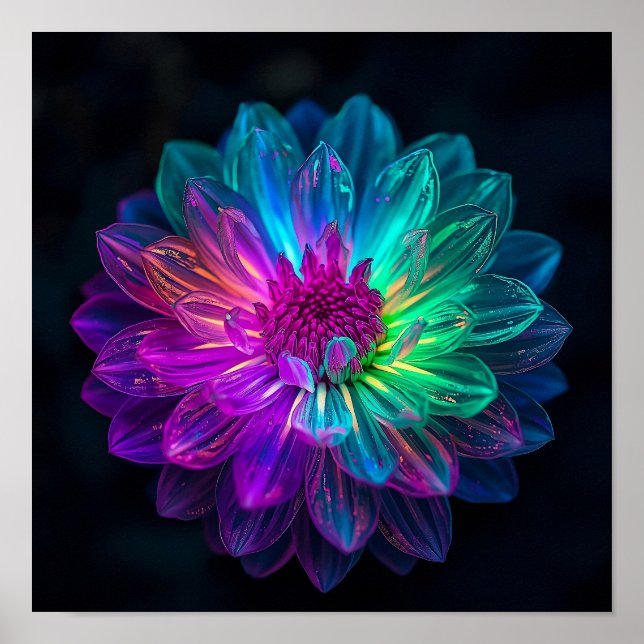 Póster Pétalos de Prisma Macro (Frente)