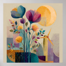 Pétalos de viento - Poster Solarpunk