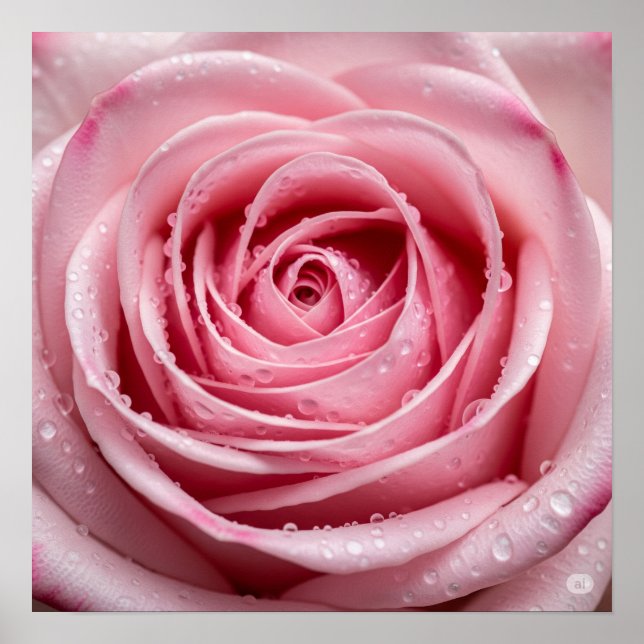 Póster Pétalos rosa rosados (Frente)