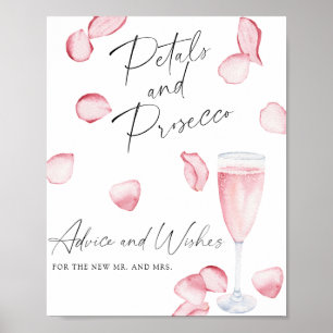 Póster Pétalos y Prosecco - consejos y deseos