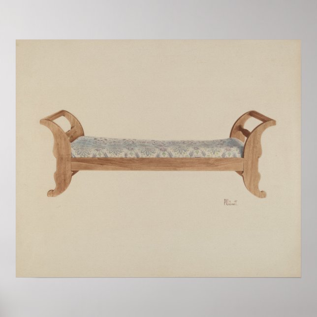 Póster Peter C. Ustinoff Day Bed c. 1940 (Frente)