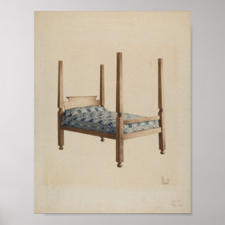 Póster Peter C. Ustinoff Four Poster Bed c. 1940