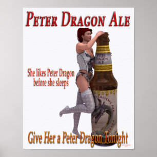 Póster Peter Dragon Ale antes de dormir