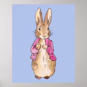 Póster Peter el conejo chaqueta rosa