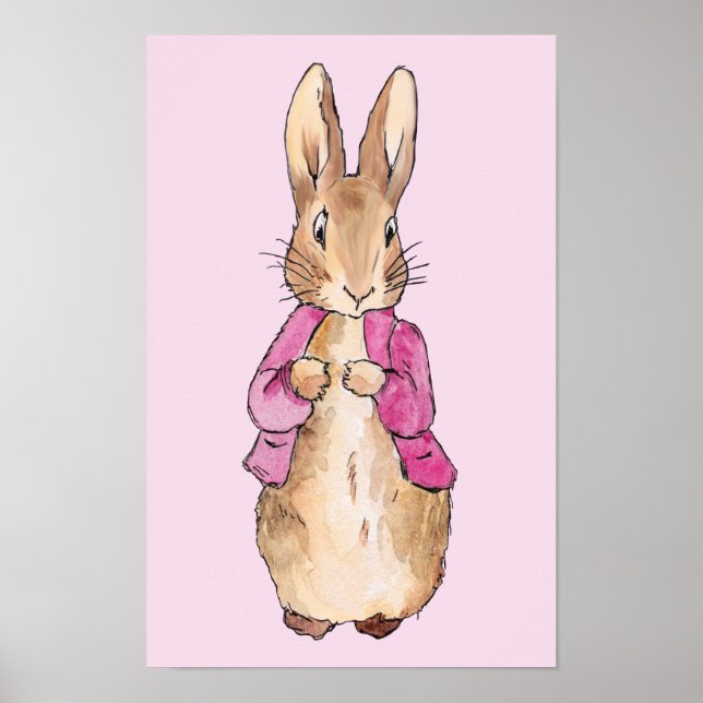 Póster Peter el Conejo en Chaqueta Rosa (Frente)