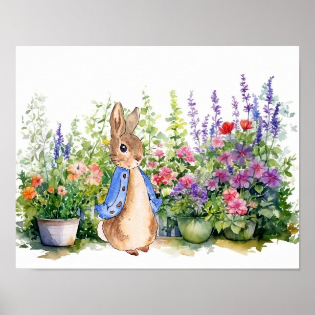 Póster Peter el Conejo en su jardín (Frente)