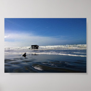 Póster Peter Iredale Shipwreck, costa de Oregón