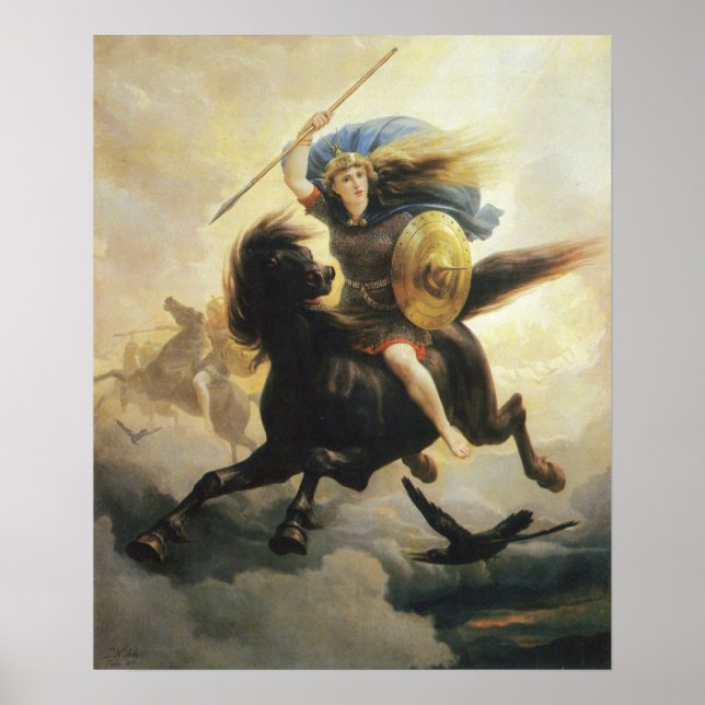 Póster Peter Nicolai Arbo - Valkyrien (Frente)