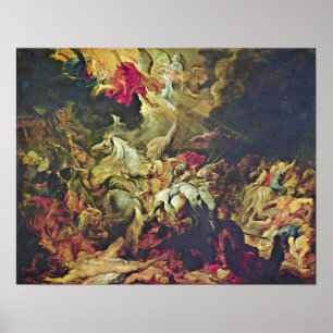 Póster Peter Paul Rubens - derrota de Sennacherib