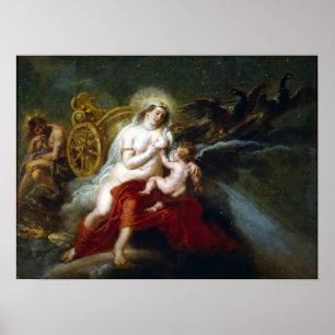 Póster Peter Paul Rubens El nacimiento de la Vía Láctea