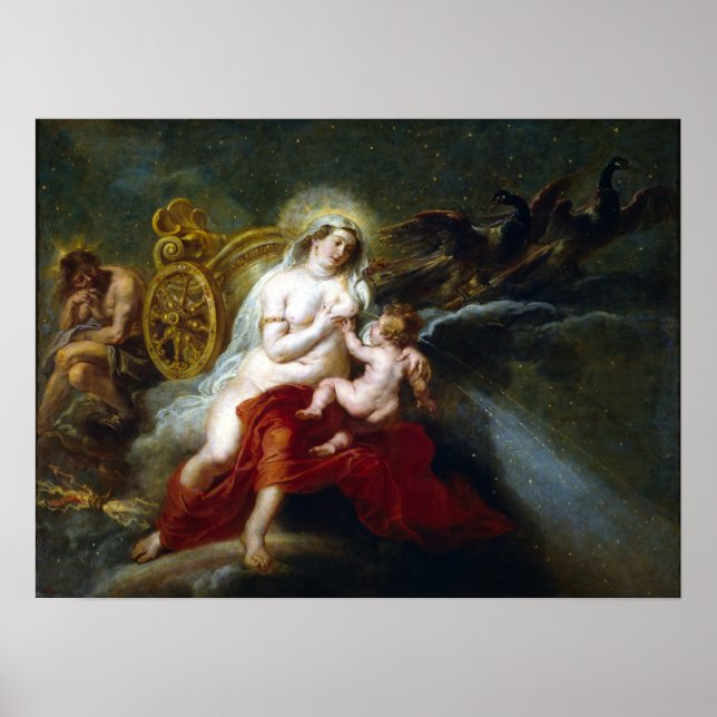 Póster Peter Paul Rubens El nacimiento de la Vía Láctea (Frente)