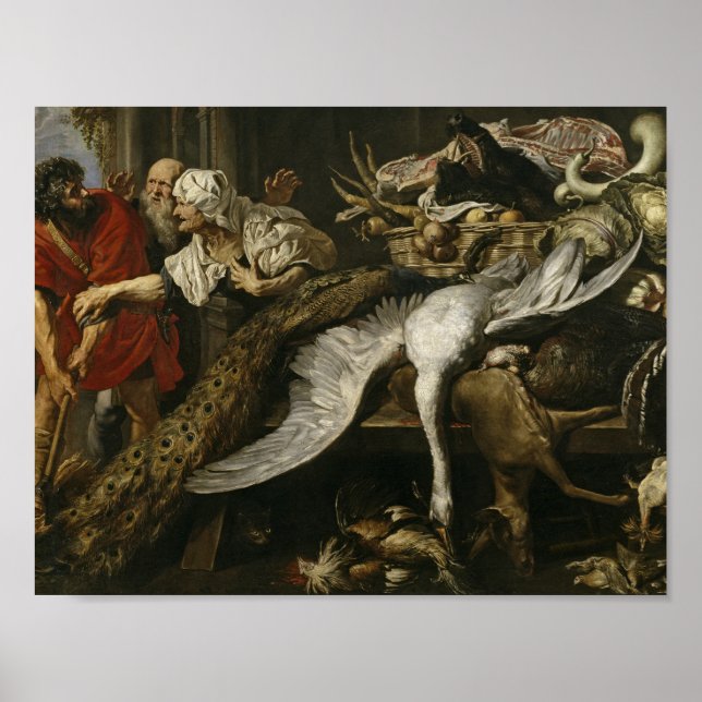 Póster Peter Paul Rubens - El reconocimiento de los filós (Frente)