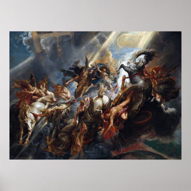 Póster Peter Paul Rubens La caída de Phaeton (Frente)