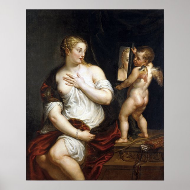 Póster Peter Paul Rubens Venus y Cupido (Frente)