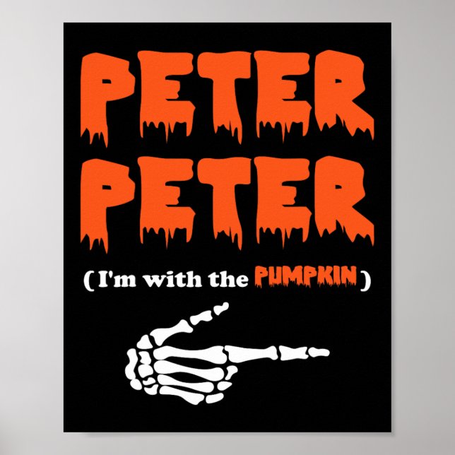 Póster Peter Peter estoy con la calabaza (Frente)