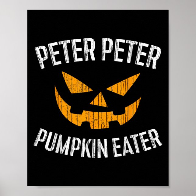 Póster Peter Peter Pumpkin come la camiseta de disfraces  (Frente)