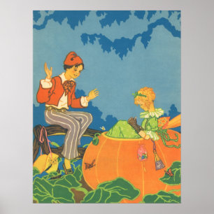 Póster Peter Peter Pumpkin come, rima vintage de la guard