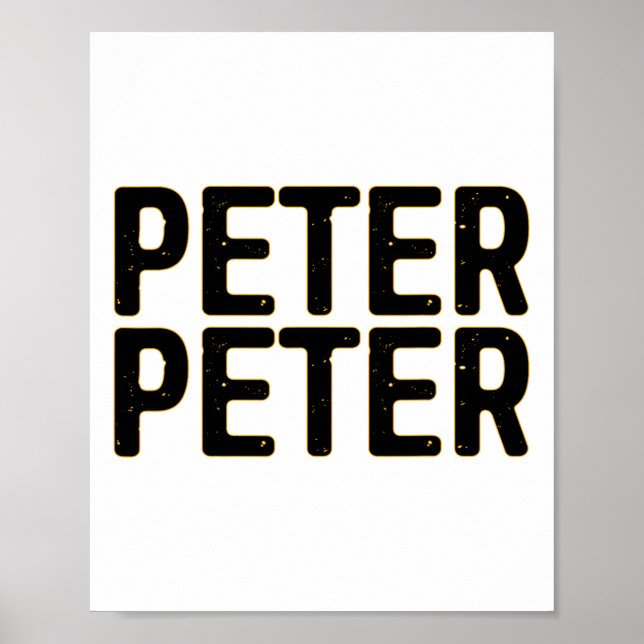 Póster Peter Pumpkin come disfraz de Halloween (Frente)