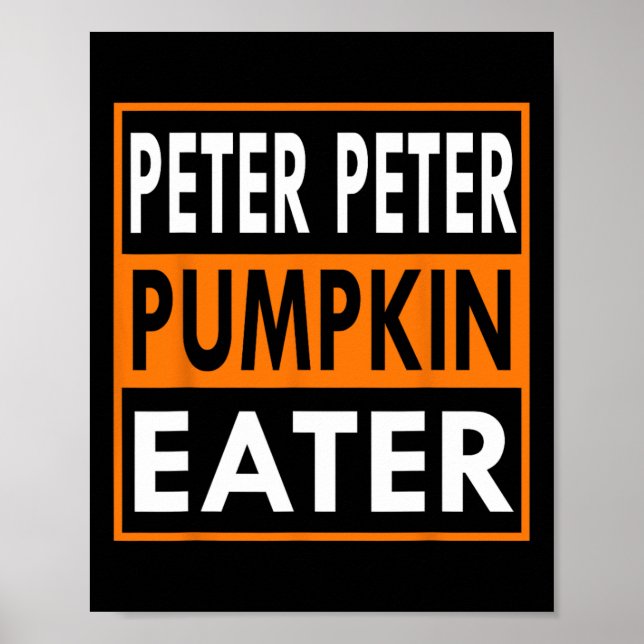 Póster Peter Pumpkin Cóstume De Comer Para Parejas - Coin (Frente)