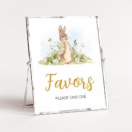 Póster Peter Rabbit Baby Shower Favors