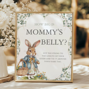 Póster Peter Rabbit Baby Shower ¿Qué tan grande es el Bel