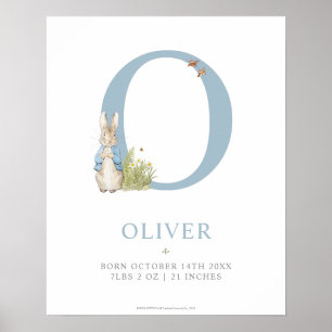 Póster Peter Rabbit   Carta personalizada O