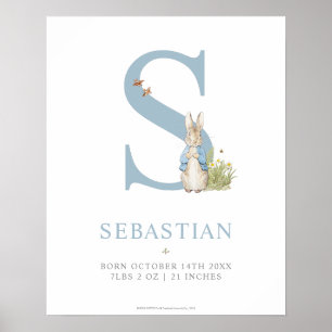 Póster Peter Rabbit   Carta personalizada S
