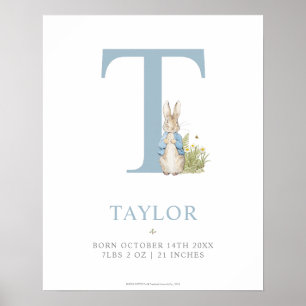 Póster Peter Rabbit   Carta personalizada T