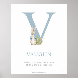 Póster Peter Rabbit   Carta personalizada V