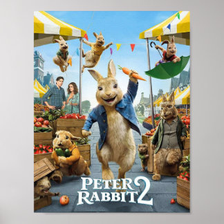 Póster peter rabbit la película fugitiva