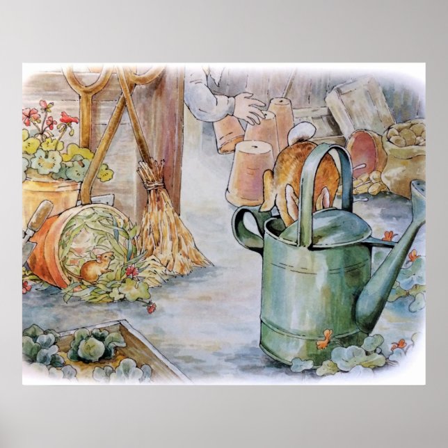 Póster Peter saltando en una lata de agua (Frente)