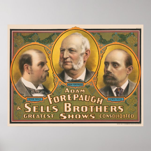 Póster Peter Vende, Adam Forepaugh Y Lewis Vende (Frente)
