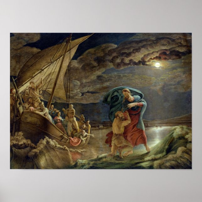 Póster Peter Walks on Water, 1806 (Frente)