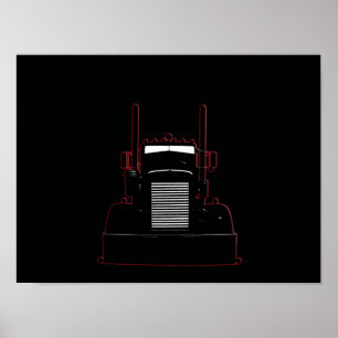 Póster Peterbilt Needle Nose edit #3 poster
