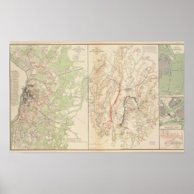 Póster Petersburgo, Gettysburg (Frente)