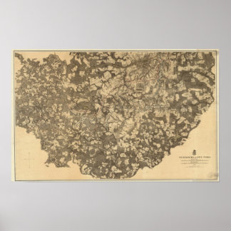 Póster Petersburgo y cinco horquillas, Virginia