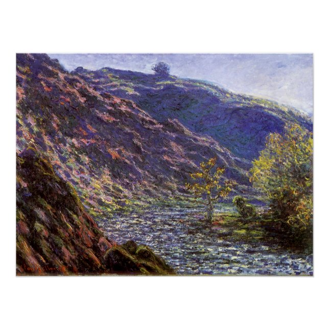 Póster Petite Creuse, luz del sol por Claude Monet (Anverso)