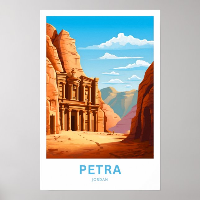 Póster Petra Jordan Travel Print (Frente)
