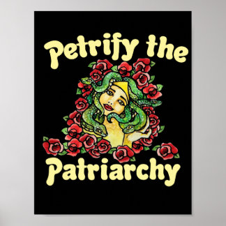 Póster Petrificar la camiseta de manga larga del patriarc