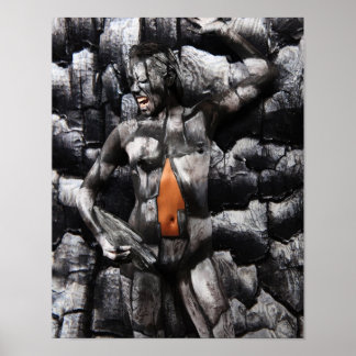 Póster Petrified Wood Bodypainting