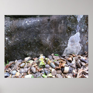 Póster "Petroglifo del hombre del arco iris", Maui,