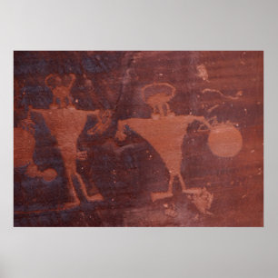 Póster Petroglyph in Moab, Utah