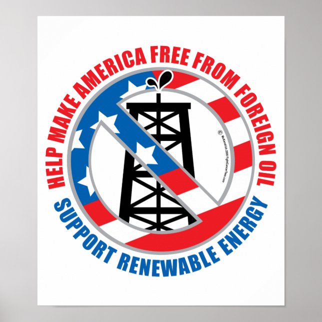 Póster Petróleo extranjero (Frente)