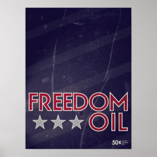 Póster Petróleo por la Libertad
