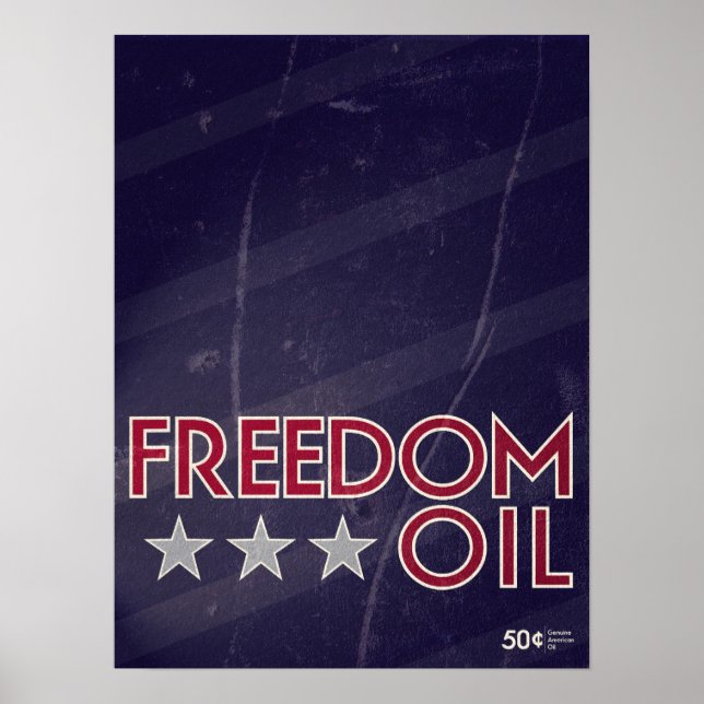 Póster Petróleo por la Libertad (Frente)