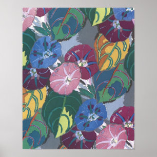 Póster Petunias de Art Deco - Imprimir
