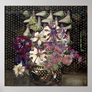 Póster Petunias por Charles Rennie Mackintosh